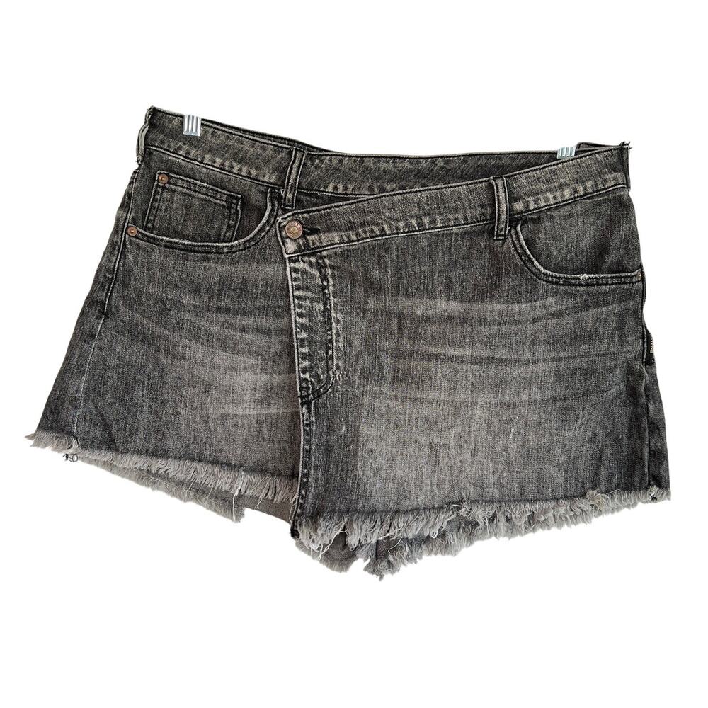 Pilcro Asymmetrical Raw Hem Skort Sz 31 Festival Beach Indie Hippie‎ Grunge